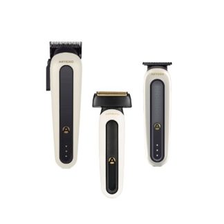 Zestaw WHITE NEW YORK -  Maszynka fryzjerska bezprzewodowa BROOKLYN + Trymer BROONX + Golarka QUEENS