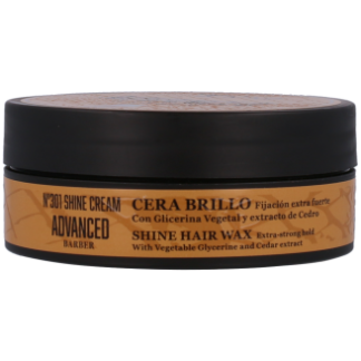 ADVANCED BARBER-Nº301 SHINE CREAM (SHINE WAX W./CEDAR) wosk nabłyszczający do włosów bardzo mocny 100 ml